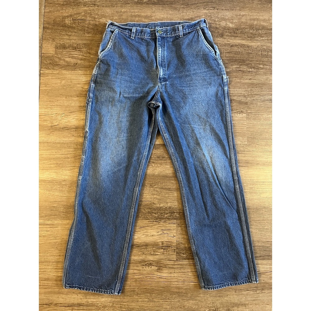 Oshkosh B Gosh Jeans Carpenter Mens 36/32 Distressed‎ Denim Work Grunge D41
